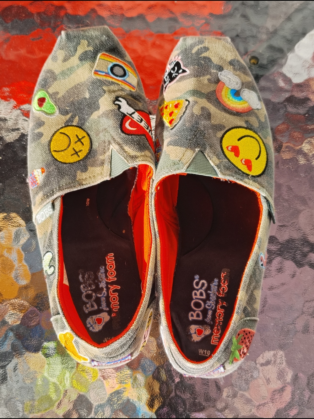 Skechers Women's Bobs camo  Plush - Perfect Patch Casual Shoes